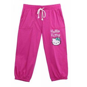 NWT Sanrio Hello Kitty Signature cotton blend Capri Pants, S,M,L,XL